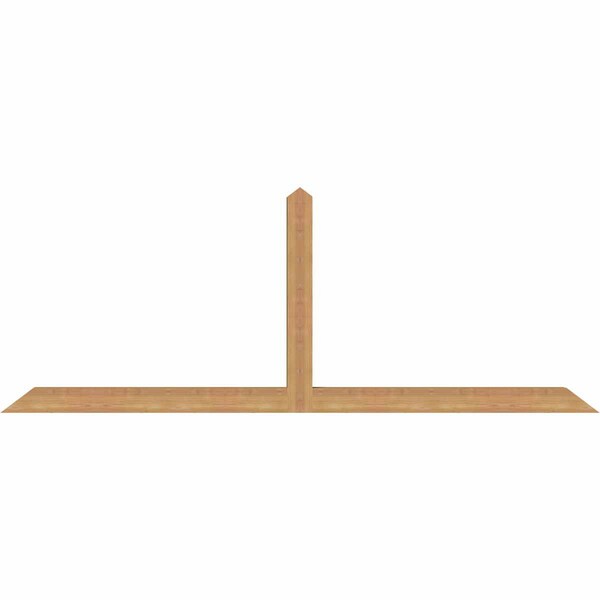 Ekena Millwork Portland Smooth Timber Gable Bracket, Western Red Cedar, 84"W x 31"H x 3 1/2"D x 3 1/2"F, 9/12 Pitch GBW084X31X0404POR00SWR - main